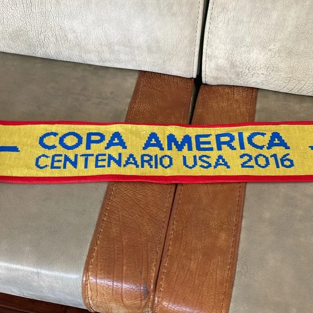 Ecuador  Copa America Centenario Scarf USA 2016  Soccer Collectibles Yellow Blue